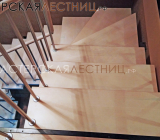 Угловая внутренняя лестница. Классика-5